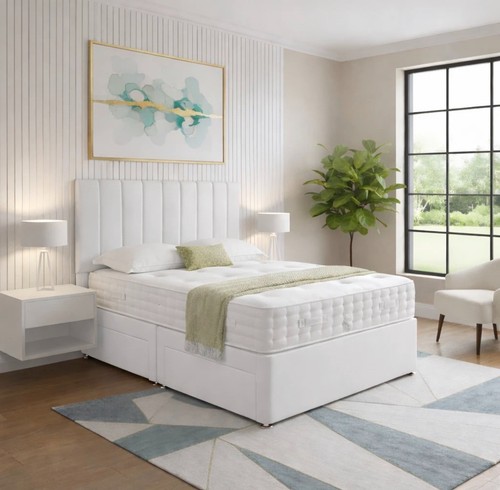 Plush divan bed - plush, with