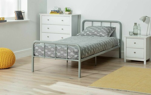 Charlie single metal bed frame - single,