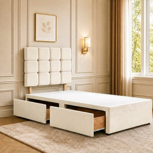 Single divan bed with - single,