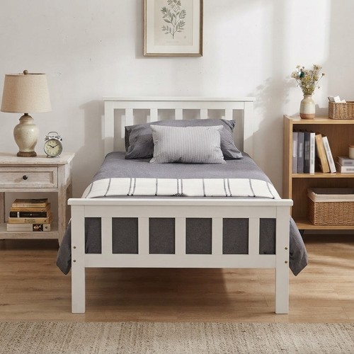 Elegant white 3ft pine shaker - 3ft,