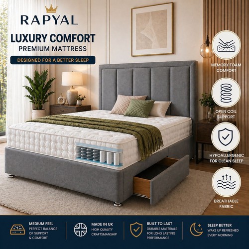 Divan bed with - bed, memory