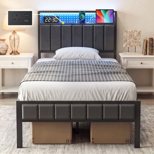 3ft single bed frame - bed, led