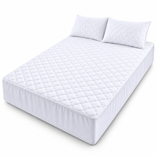 Quilted mattress protector - quilted,