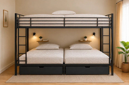 Quad bunk bed for - quad, clasy