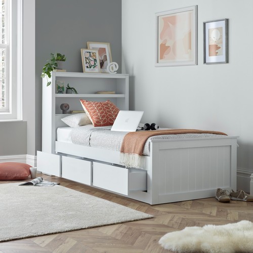 Enzo white wooden - white,