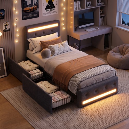 3ft upholstered bed frame with - 3ft,
