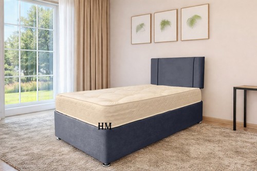 Plush velvet divan bed - velvet,