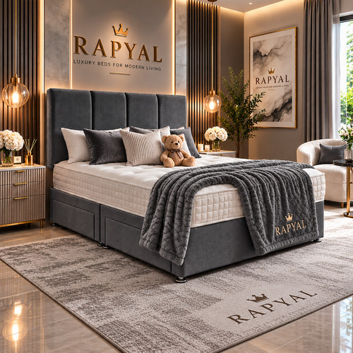 Plush divan bed set with - plush,