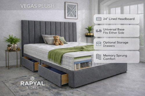 Luxury plush divan bed set - luxury,