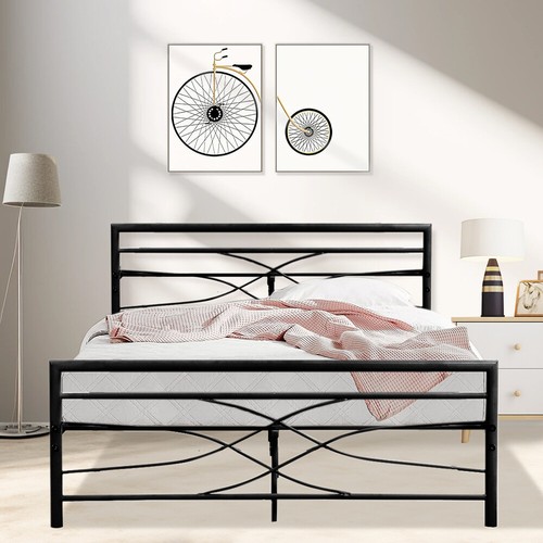 Single double bed metal - metal, steel