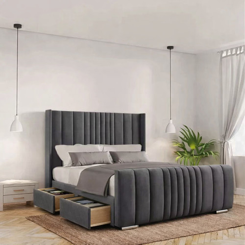 Divan bed with - with, mattress