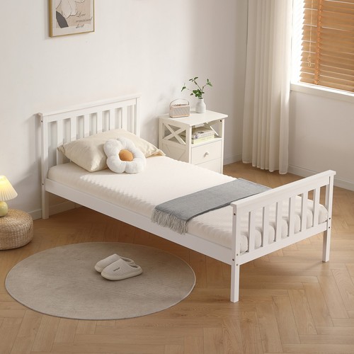 Single bed white - bed,