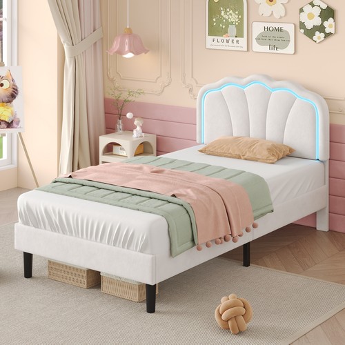 3ft single upholstered bed led - 3ft,