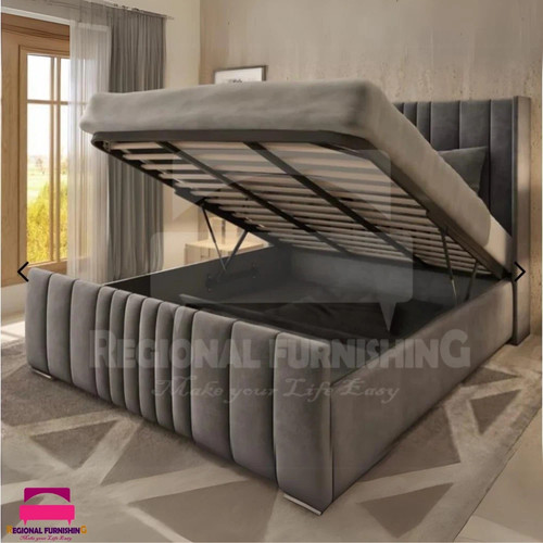 Ottoman bed winged - bed, plush