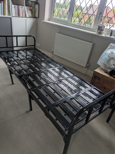 Folding single bed frame - folding,