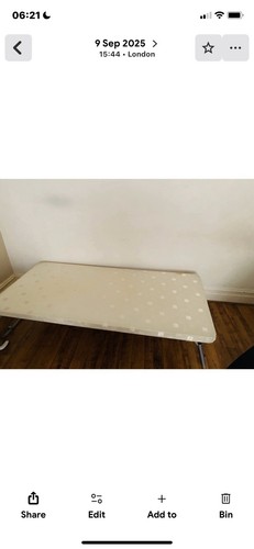 Foldable single bed very good - single,