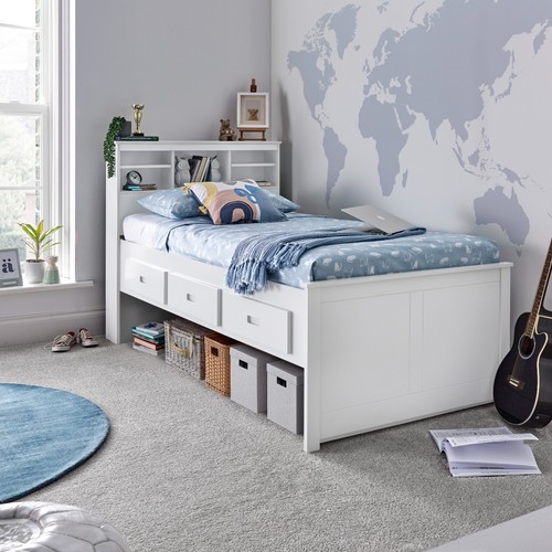Veera white wooden drawer - veera, 3