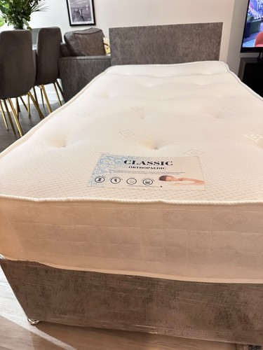 Single bed with - with, headboard