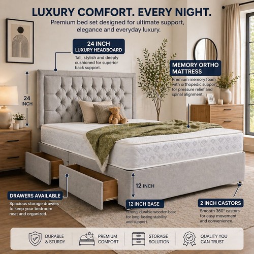 Plush divan bed - plush,