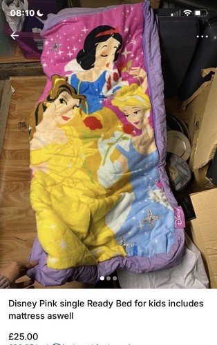 Disney pink single ready bed - disney,