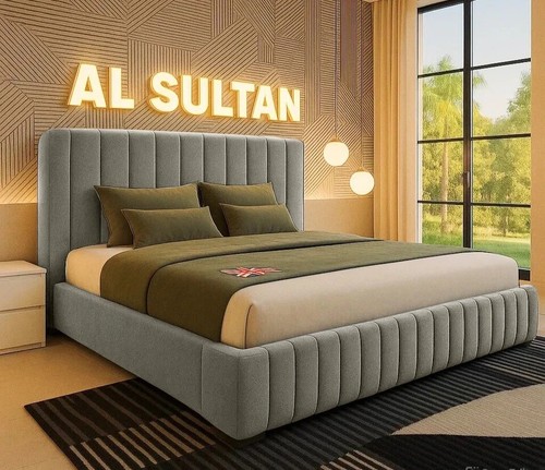 Bed frame plush velvet - bed,