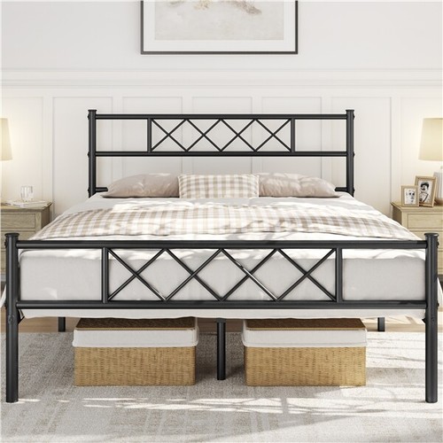 Single metal bed frame - metal,