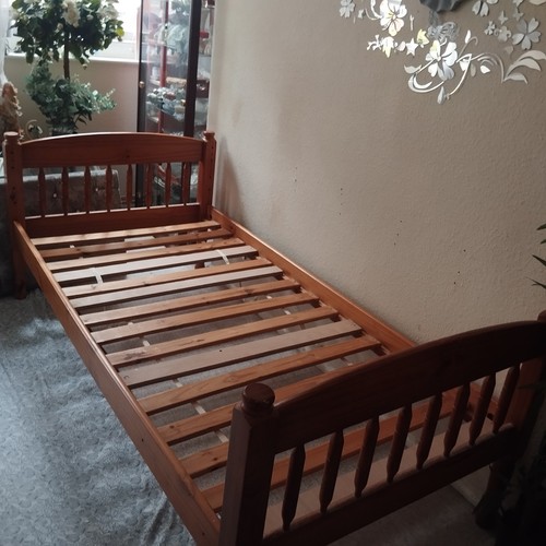 Pine wood bed frame - pine,