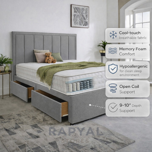 Luxury divan bed set - divan, with