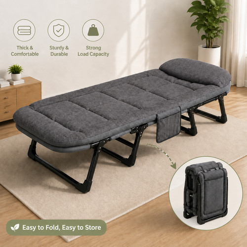 Single foldable folding bed - folding, &