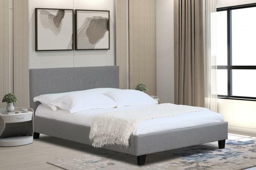 Fabric modern bed frame light - fabric,
