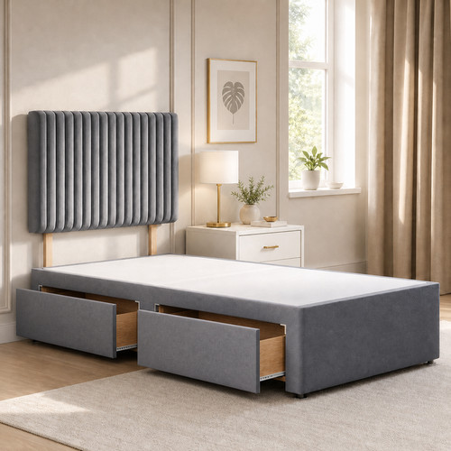 Single divan bed with - bed,